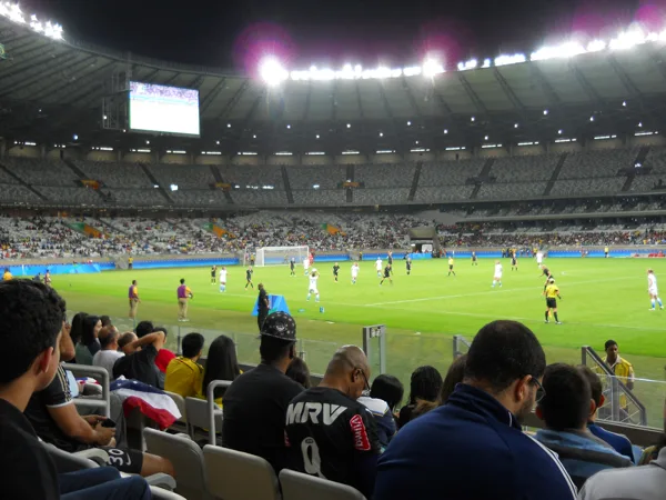 Gedurende de wedstrijd USA-NZ/During the game USA-NZ